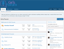 Tablet Screenshot of girlsforum.com